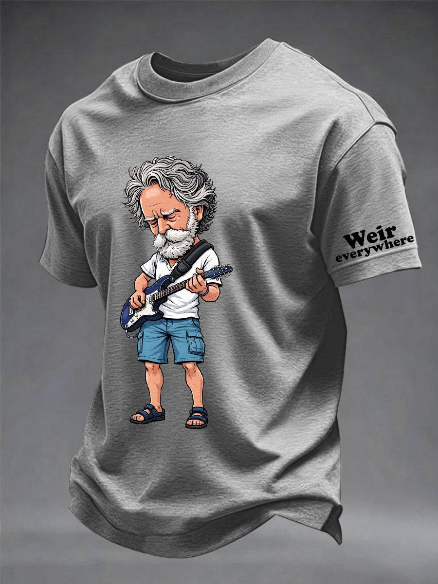 Męska koszulka z krótkim rękawem RIP Bob Weir Weir Everywhere