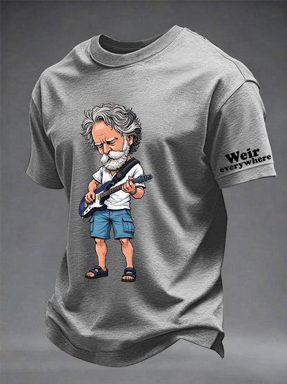 Męska koszulka z krótkim rękawem RIP Bob Weir Weir Everywhere