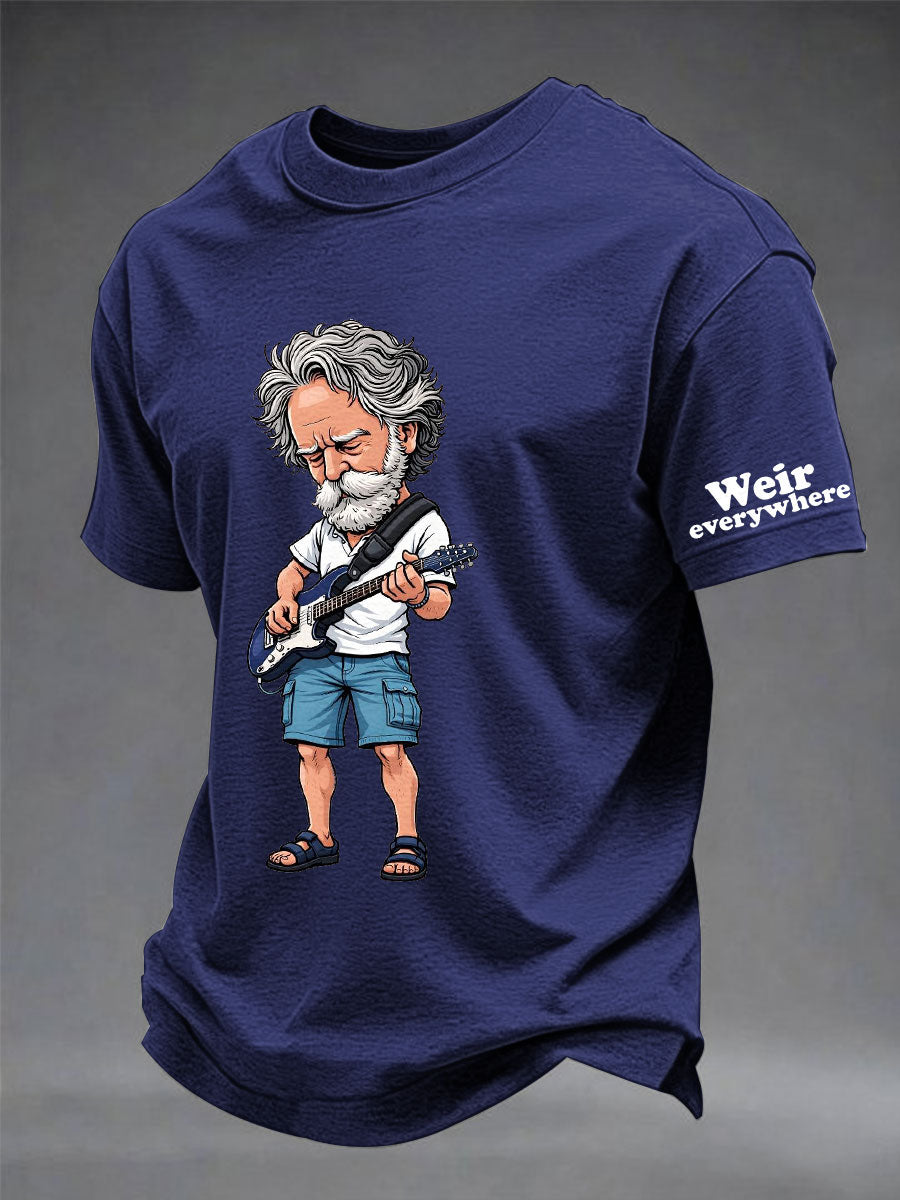 Męska koszulka z krótkim rękawem RIP Bob Weir Weir Everywhere