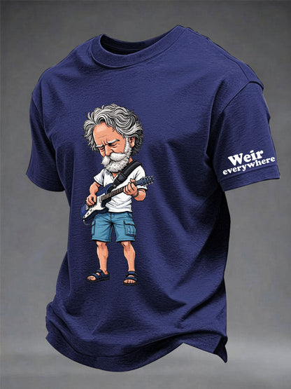 Męska koszulka z krótkim rękawem RIP Bob Weir Weir Everywhere
