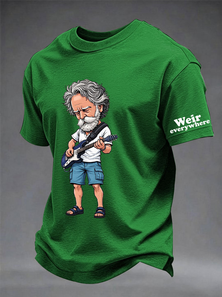 Męska koszulka z krótkim rękawem RIP Bob Weir Weir Everywhere