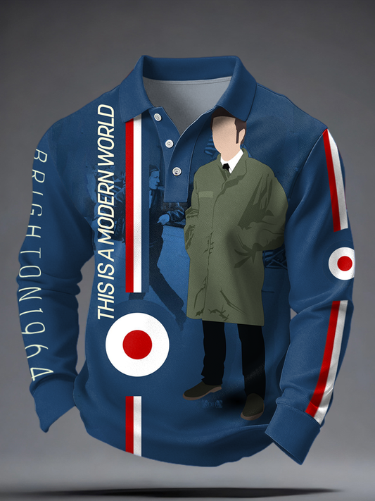 Men's UK Mods Music Lover long sleeve shirt