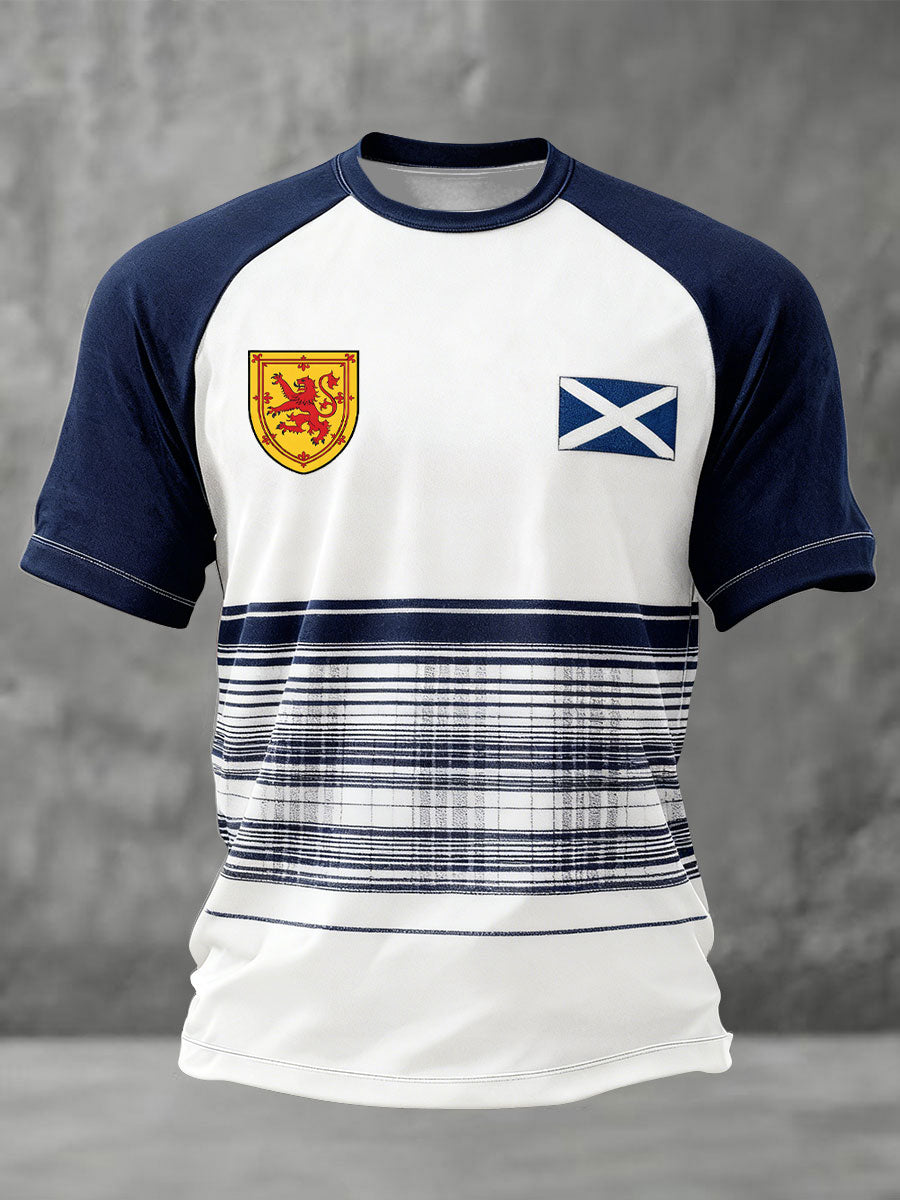 Men's Scotland Football Lover Printed T-shirt