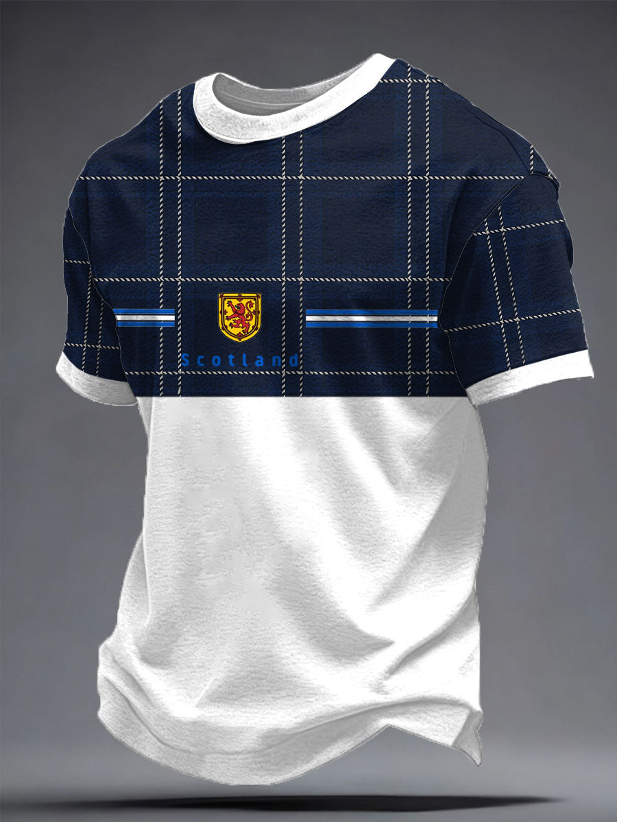 Men's Scotland Football Lover Printed T-shirt