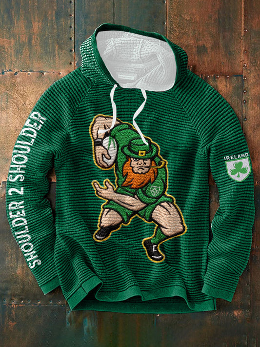 Men's Ireland Rugby Lover Printed French Terry Hoodie