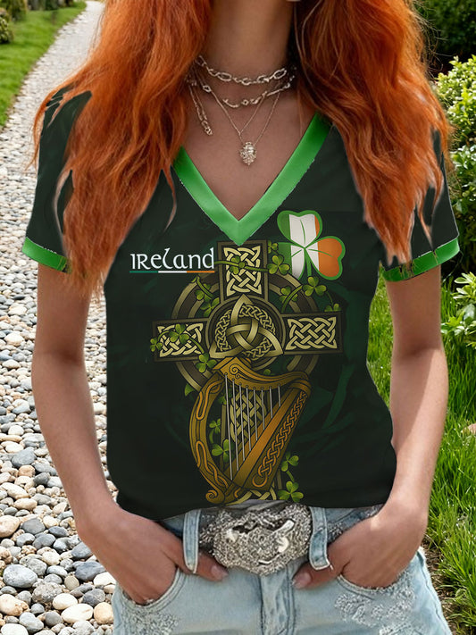 Women's Ireland Rugby Lover Printed T-shirt