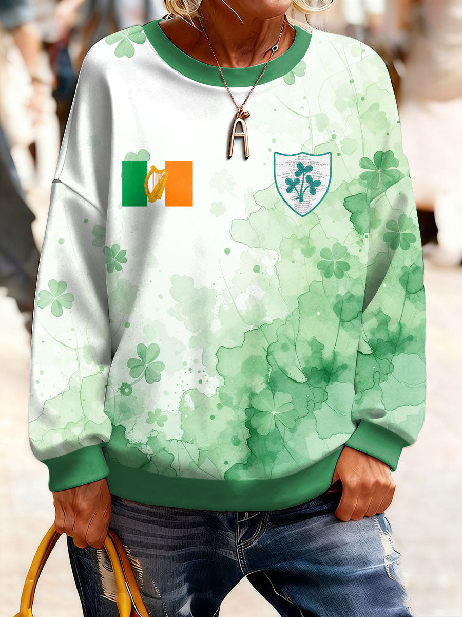 Women's Ireland Rugby Lover Printed Sweatshirt