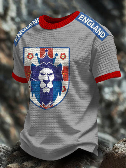 Unisex England Rugby Lover Roses Art Printed T-shirt