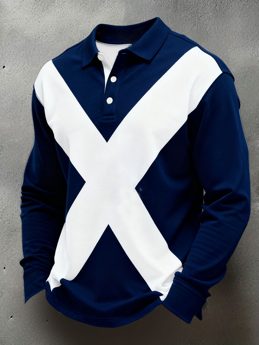 Men's Scotland Rugby Lover Printed Casual Tops