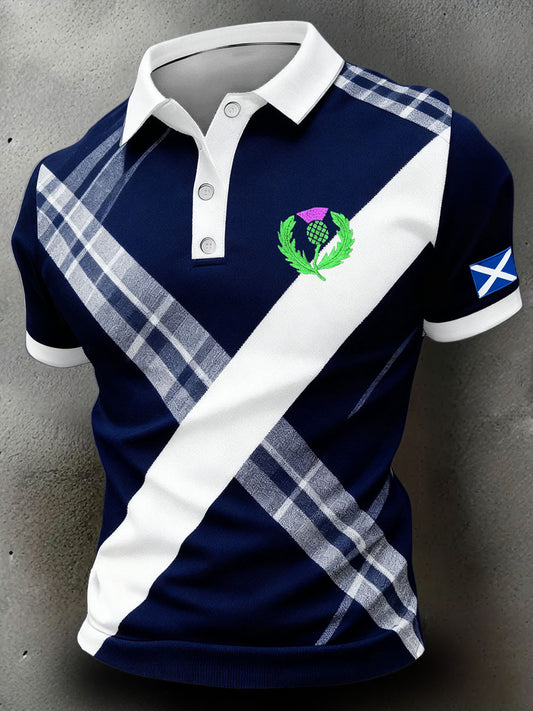 Men's Scotland Rugby Lover Printed Casual Tops