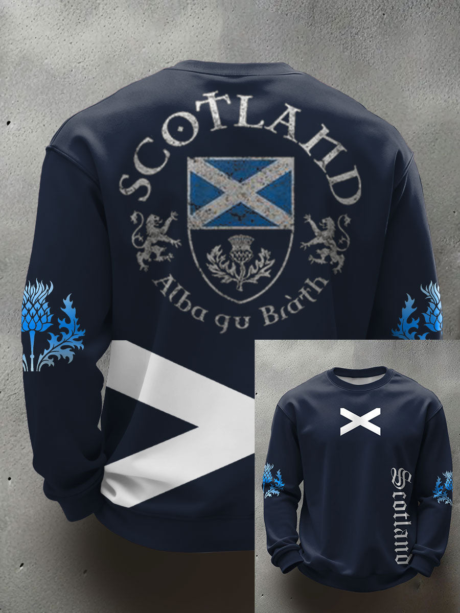 Men's Scotland Rugby Lover Printed Sweatshirt
