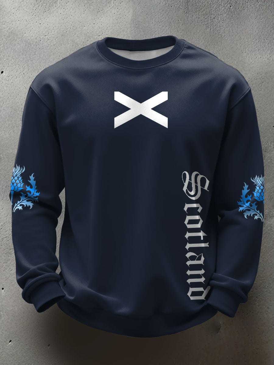 Men's Scotland Rugby Lover Printed Sweatshirt