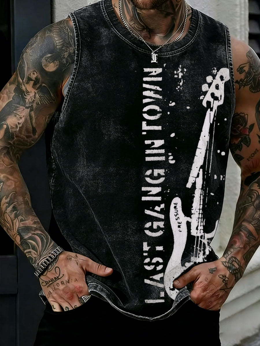 Men's UK Music Lover Printed Tank Tops