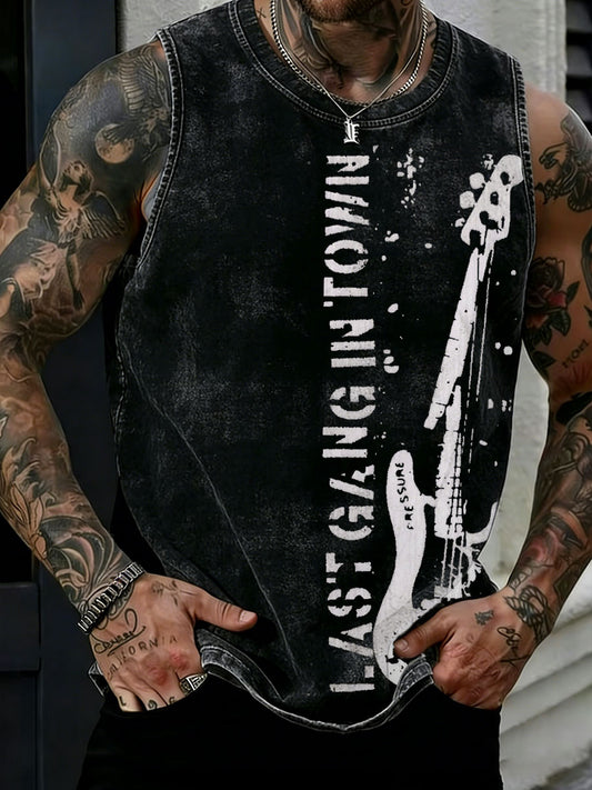 Men's UK Music Lover Printed Tank Tops
