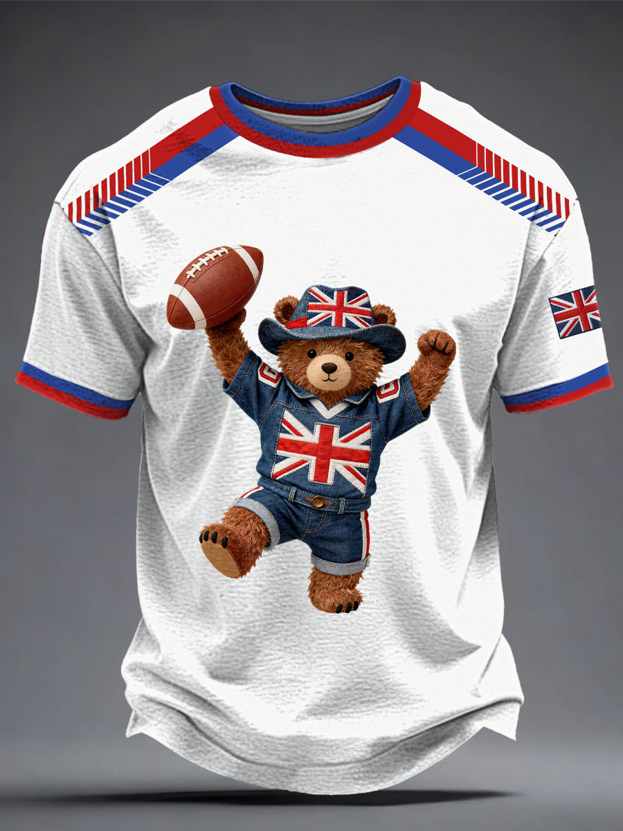 Men's British Rugby Printed T-shirt