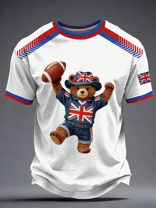 Men's British Rugby Printed T-shirt