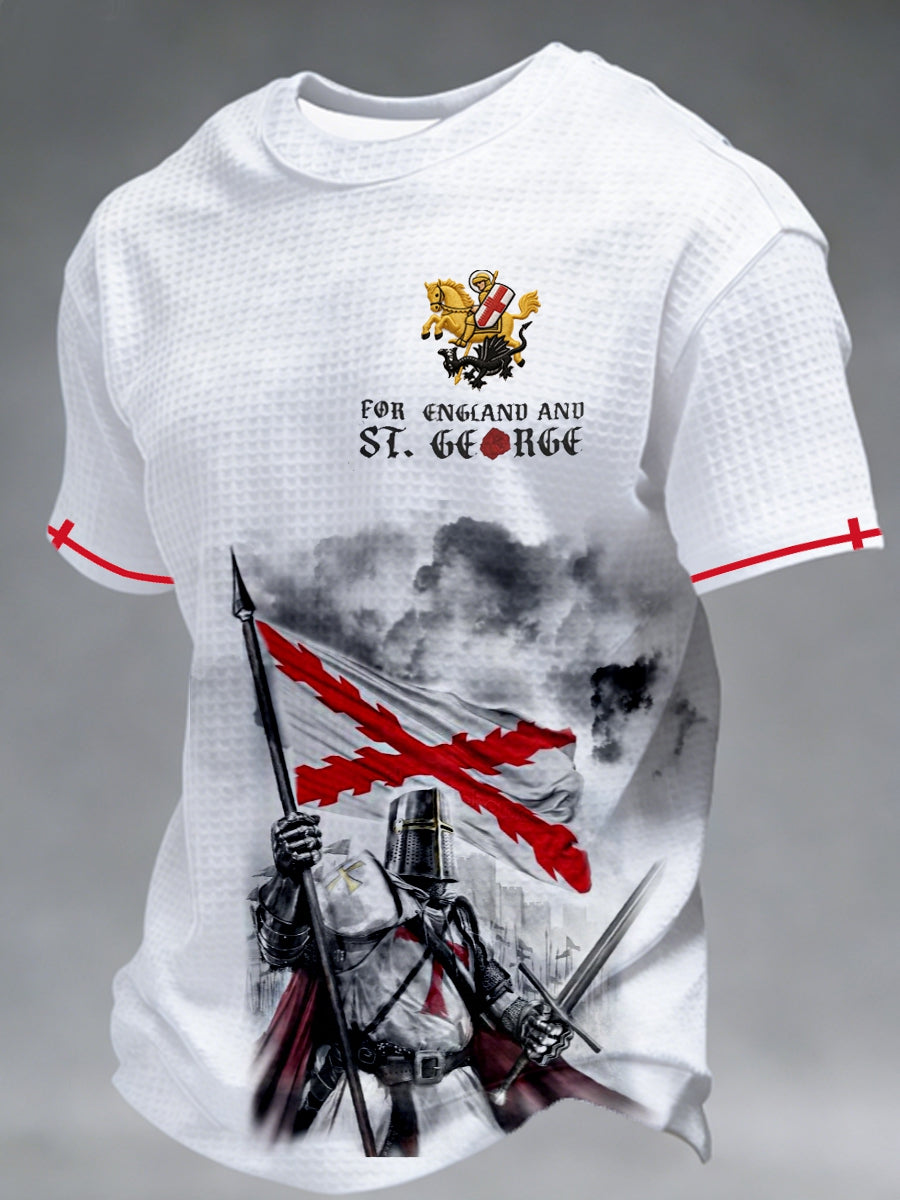 Men's St George's Day Waffle Short Sleeve Tee