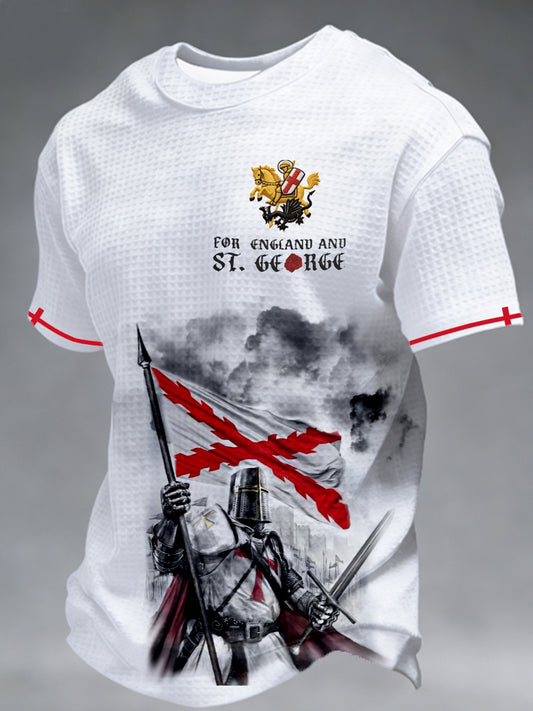 Men's St George's Day Waffle Short Sleeve Tee