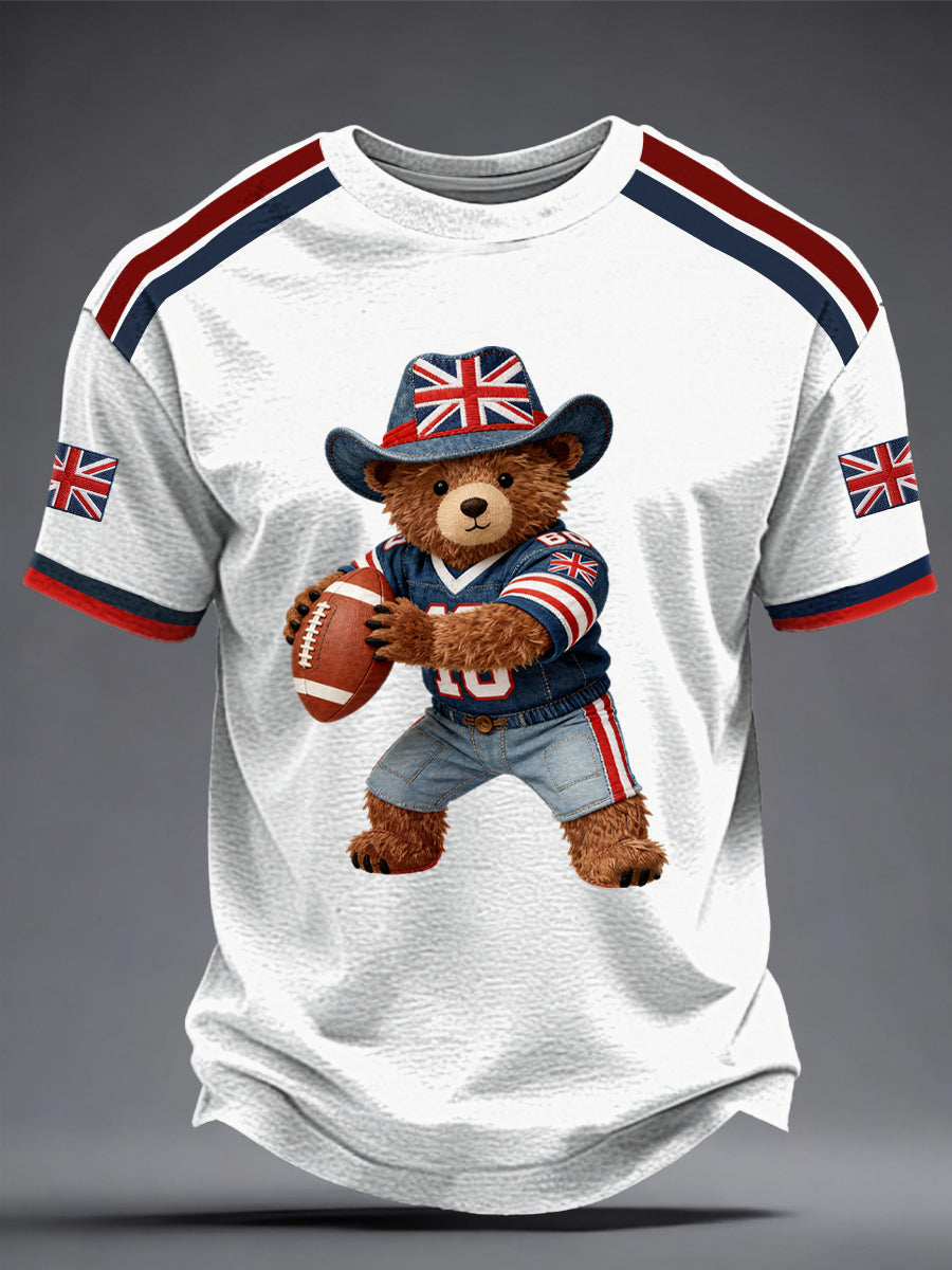 Men's British Rugby Printed T-shirt