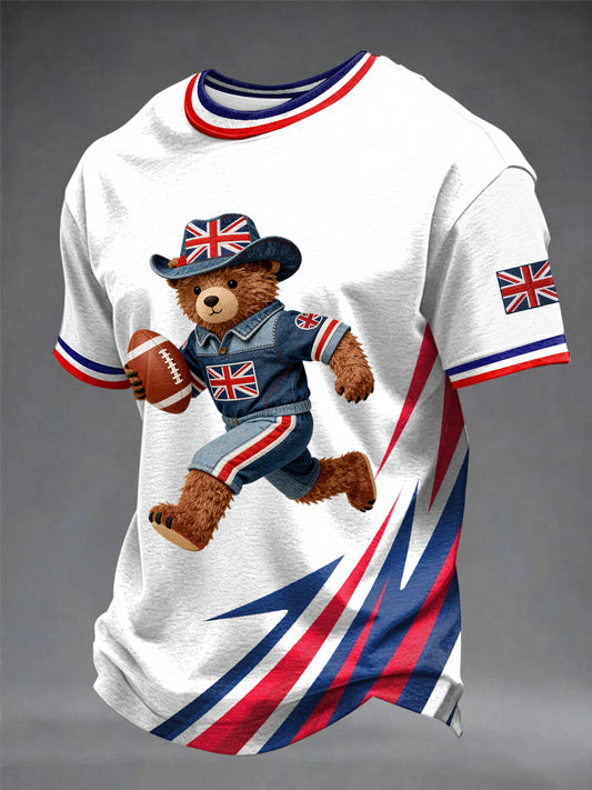 Men's British Rugby Printed T-shirt