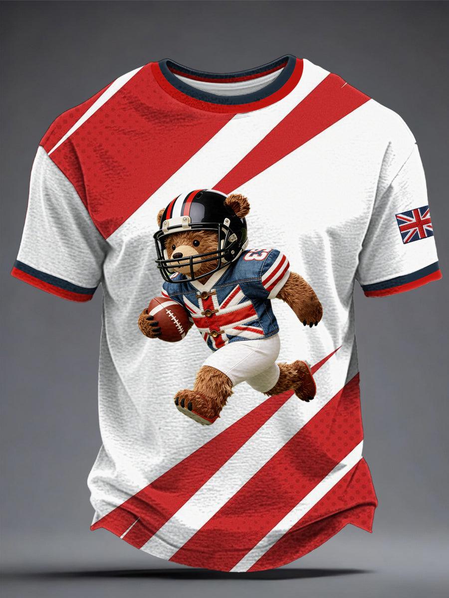 Men's British Rugby Printed T-shirt