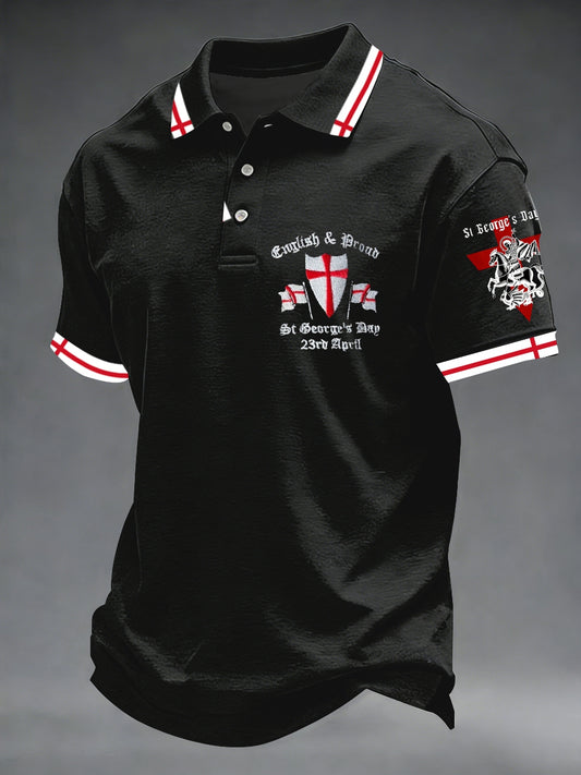 Men's St George's Day polo shirt