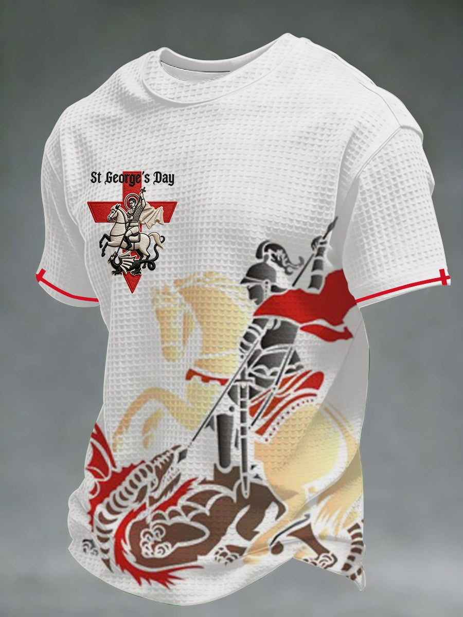 Men's St George's Day Waffle Short Sleeve Tee