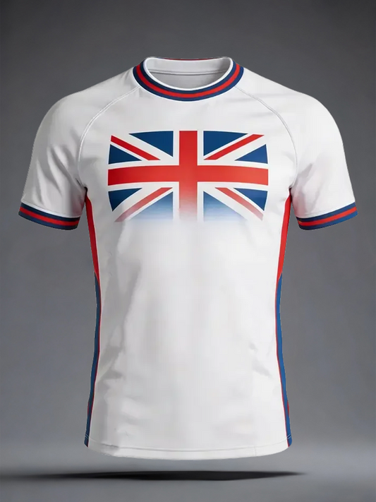 Men's Union Jack print short sleeve t-shirt