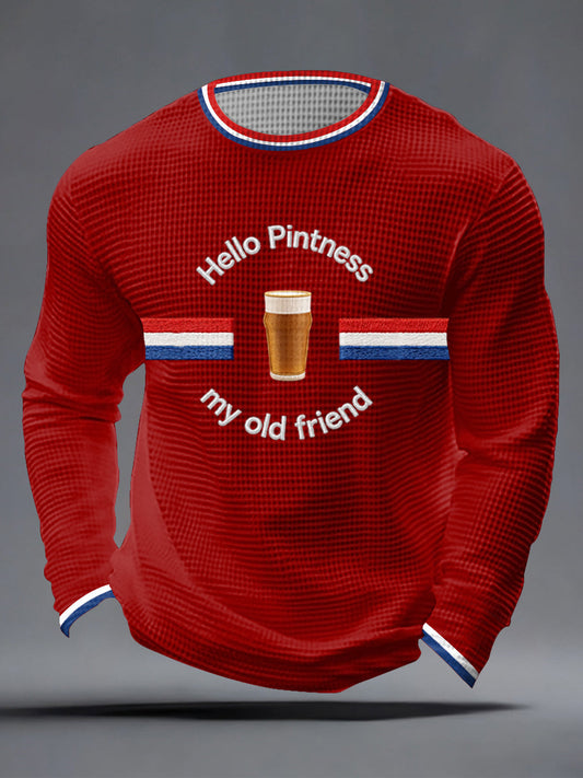 Men's Hello Pintness My Old Friend Waffle Top