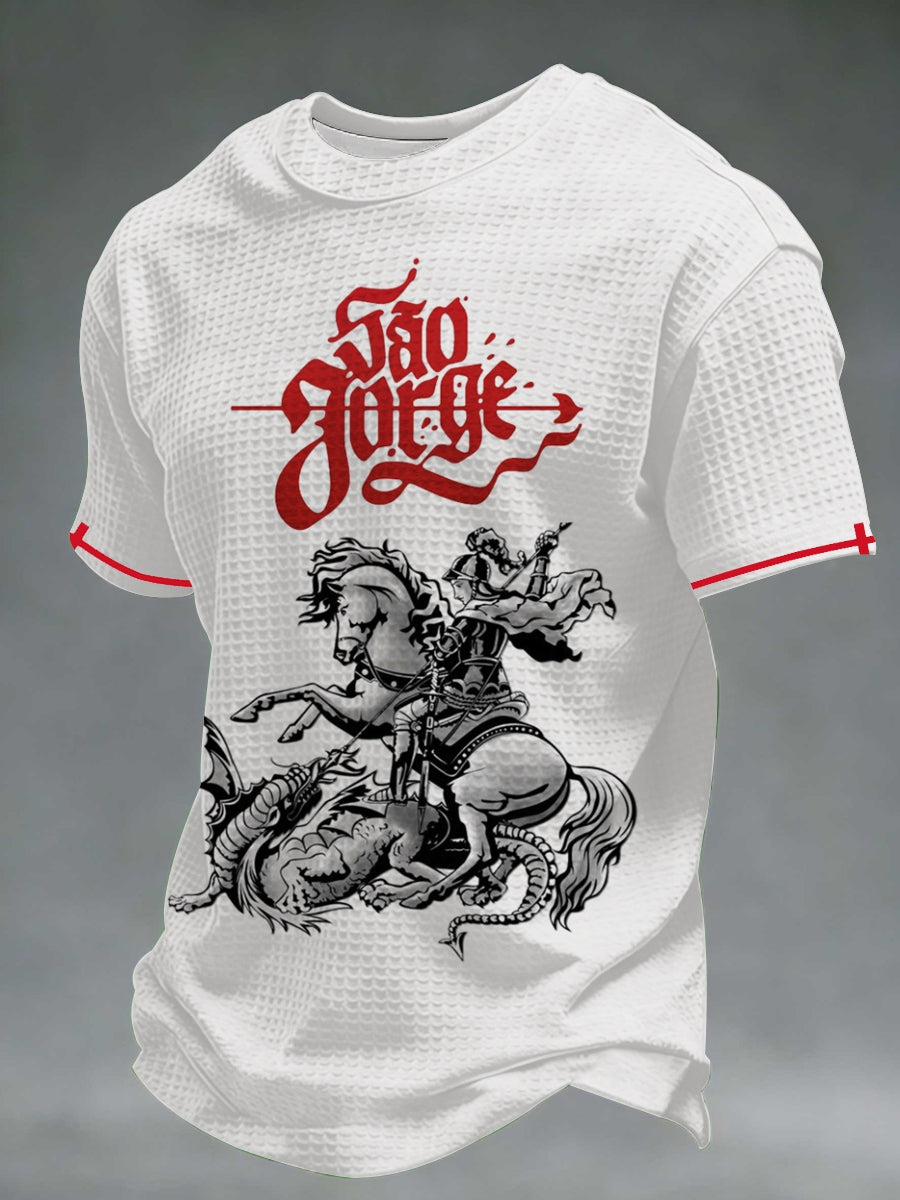 Men's St George's Day Waffle Short Sleeve Tee