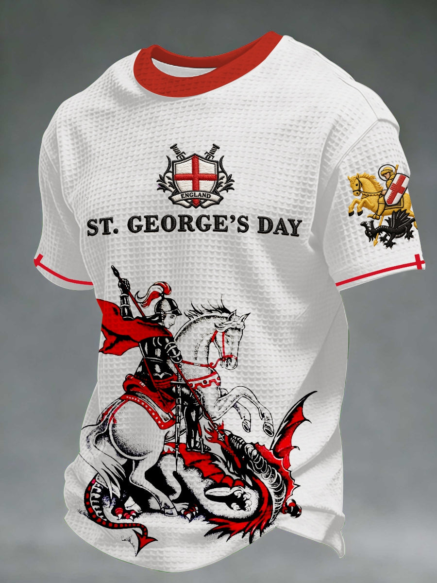 Men's St George's Day Waffle Short Sleeve Tee