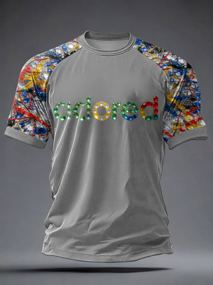 Men's Lemon Roses Music Lover Printed short sleeve t-shirt