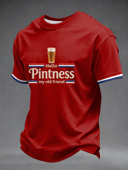Men's Hello Pintness My Old Friend Printed T-shirt