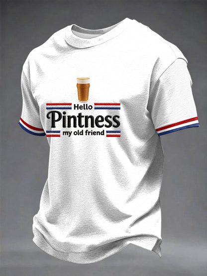 Men's Hello Pintness My Old Friend Printed T-shirt