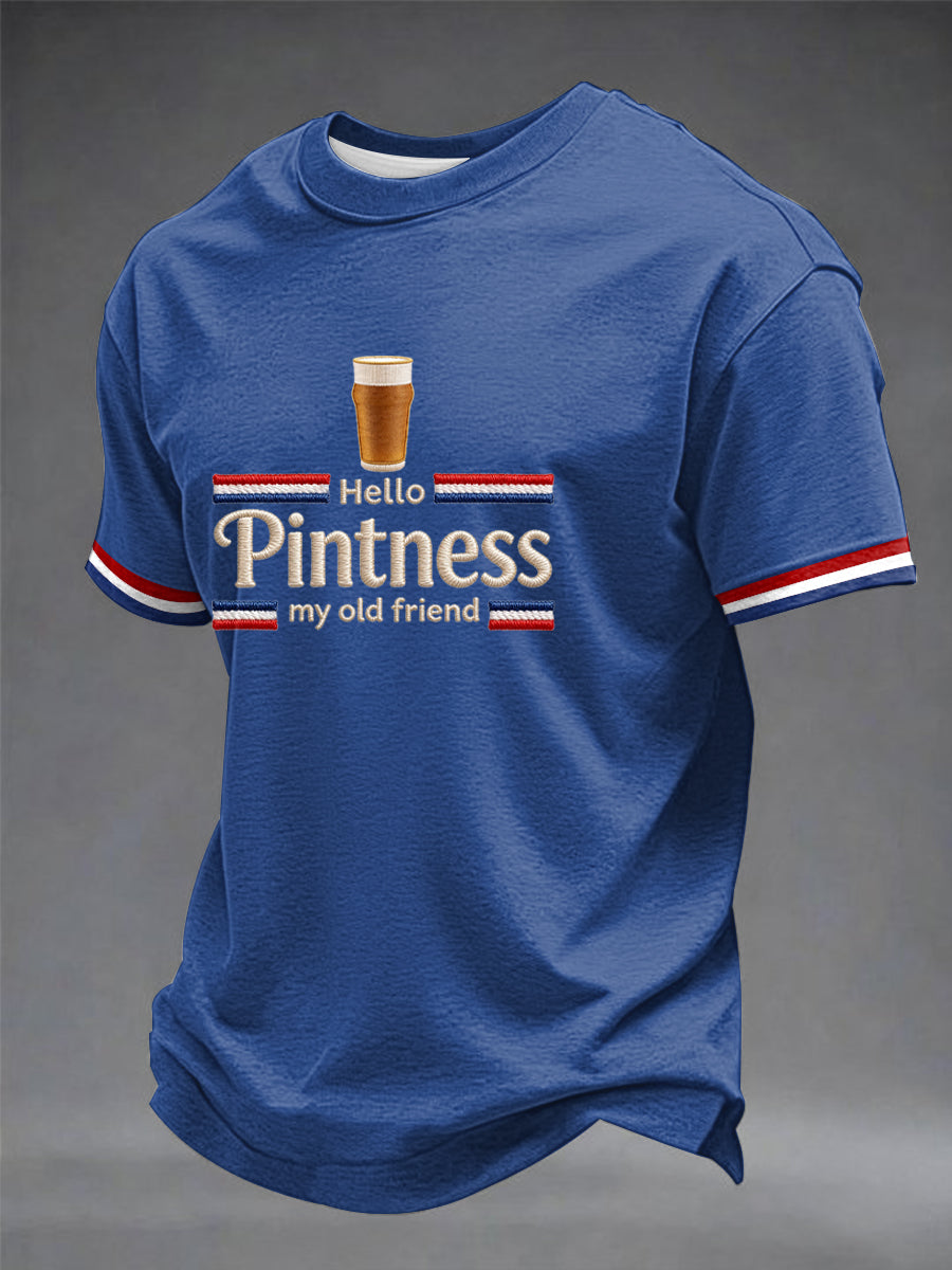 Men's Hello Pintness My Old Friend Printed T-shirt