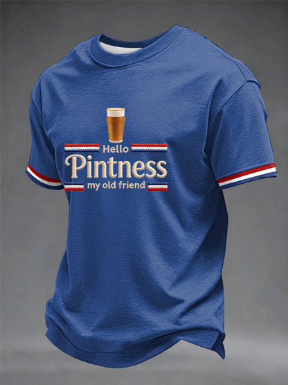 Men's Hello Pintness My Old Friend Printed T-shirt