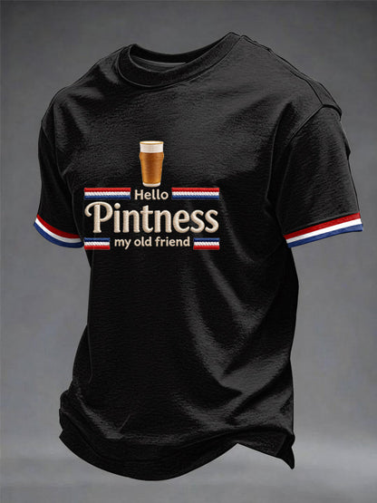 Men's Hello Pintness My Old Friend Printed T-shirt