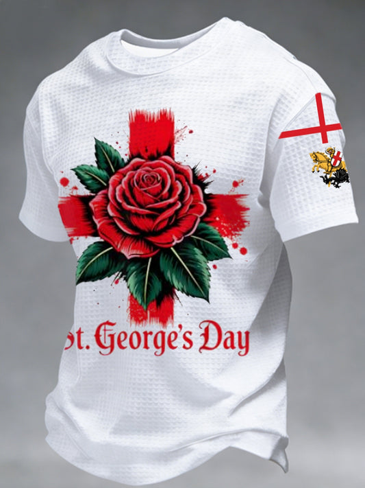 Men's St George's Day Waffle Short Sleeve Tee