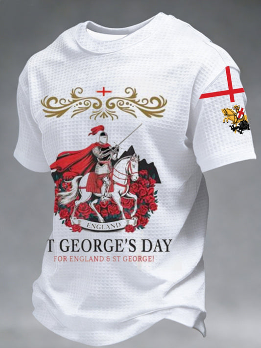 Men's St George's Day Waffle Short Sleeve Tee