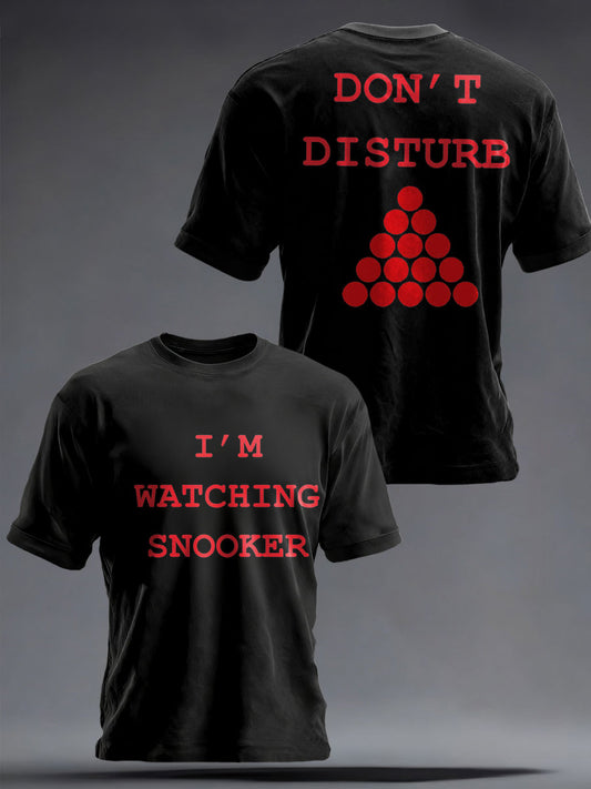 Men's Snooker Lover Printed T-Shirt