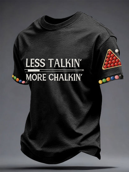 Men's Snooker Lover Printed T-Shirt