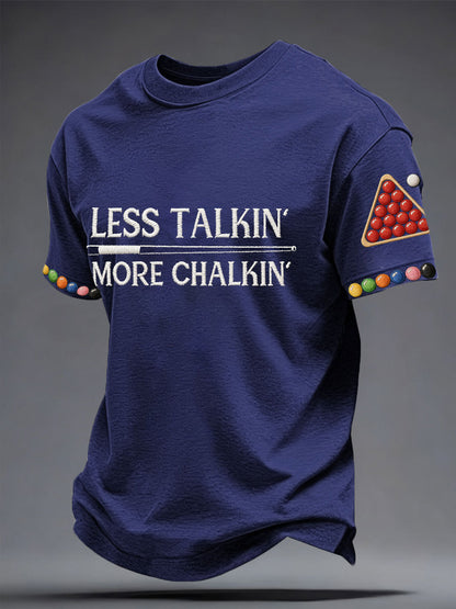 Men's Snooker Lover Printed T-Shirt