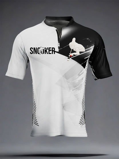 Men's Snooker Lover Printed Casual Tops