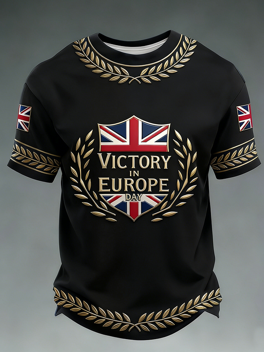 Men's Victory In Europe Day Short Sleeves T-shirt