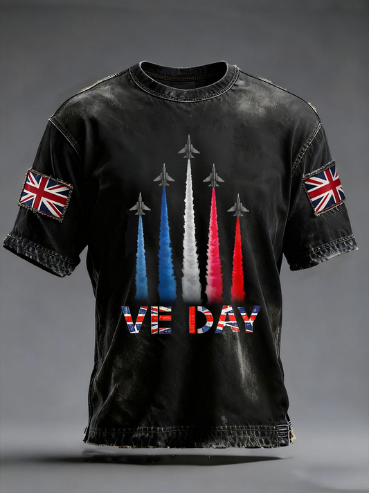 Men's Victory In Europe Day Short Sleeves T-shirt