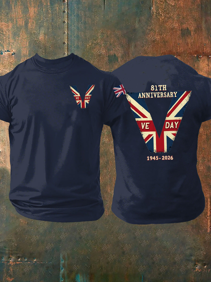 Men's Victory In Europe Day Short-sleeved T-shirt