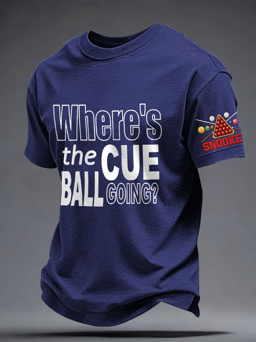Men's Snooker Lover Printed T-Shirt