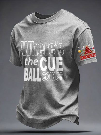 Men's Snooker Lover Printed T-Shirt