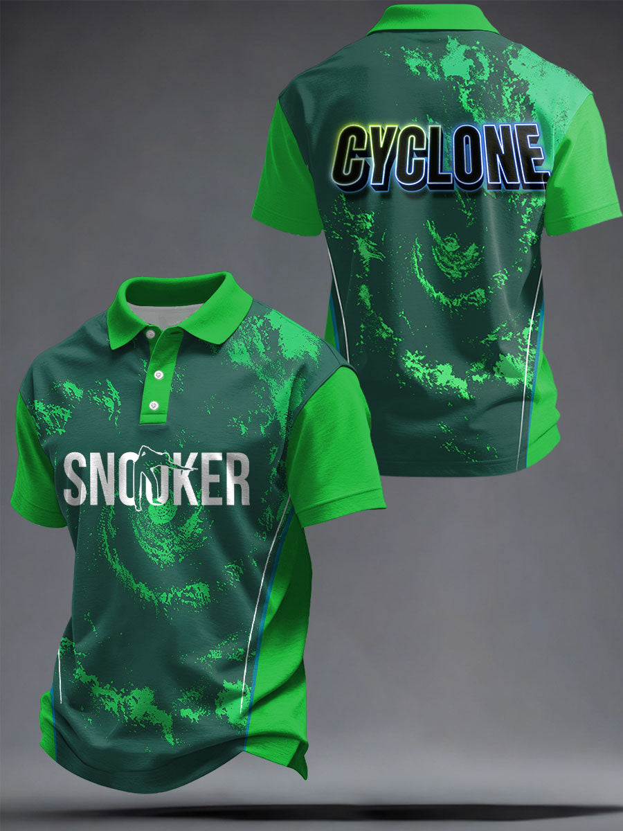 Men's Snooker Lover Printed Casual Tops