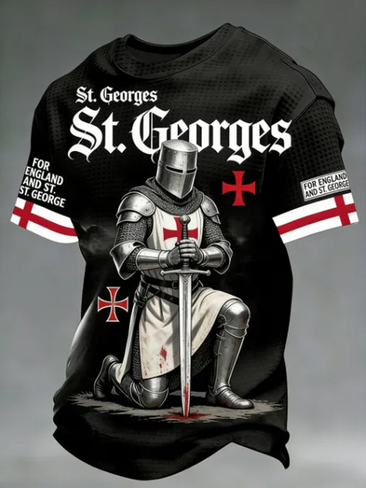 Men's St George's Day Waffle Short Sleeve Tee